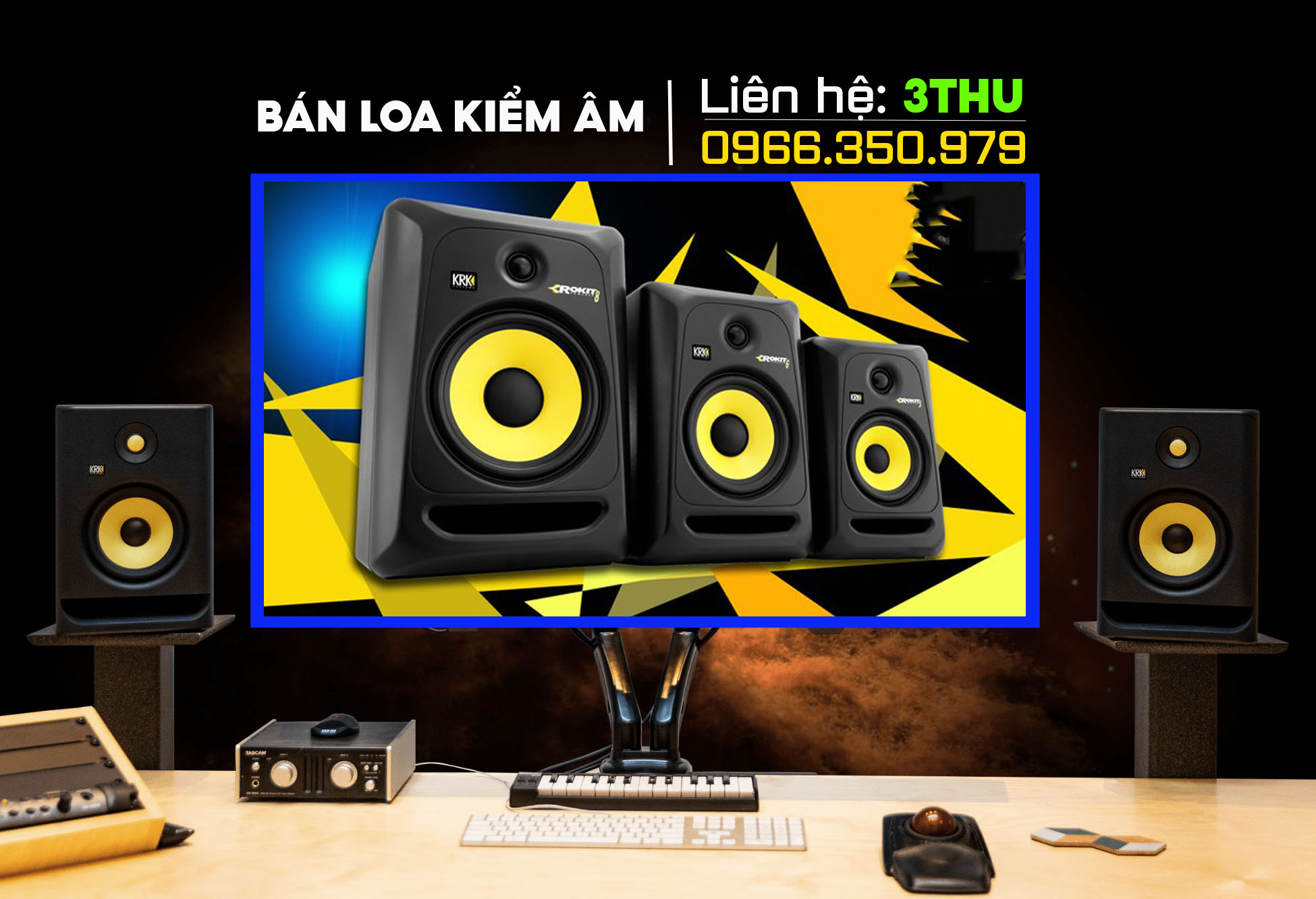 thanh lý loa kiểm âm krk