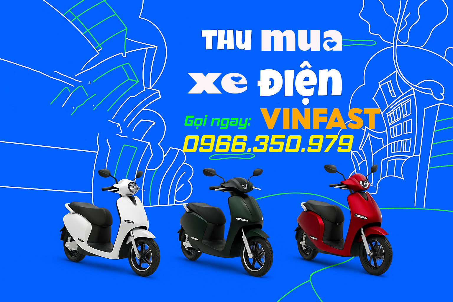 Thu mua xe m&aacute;y điện VinFast