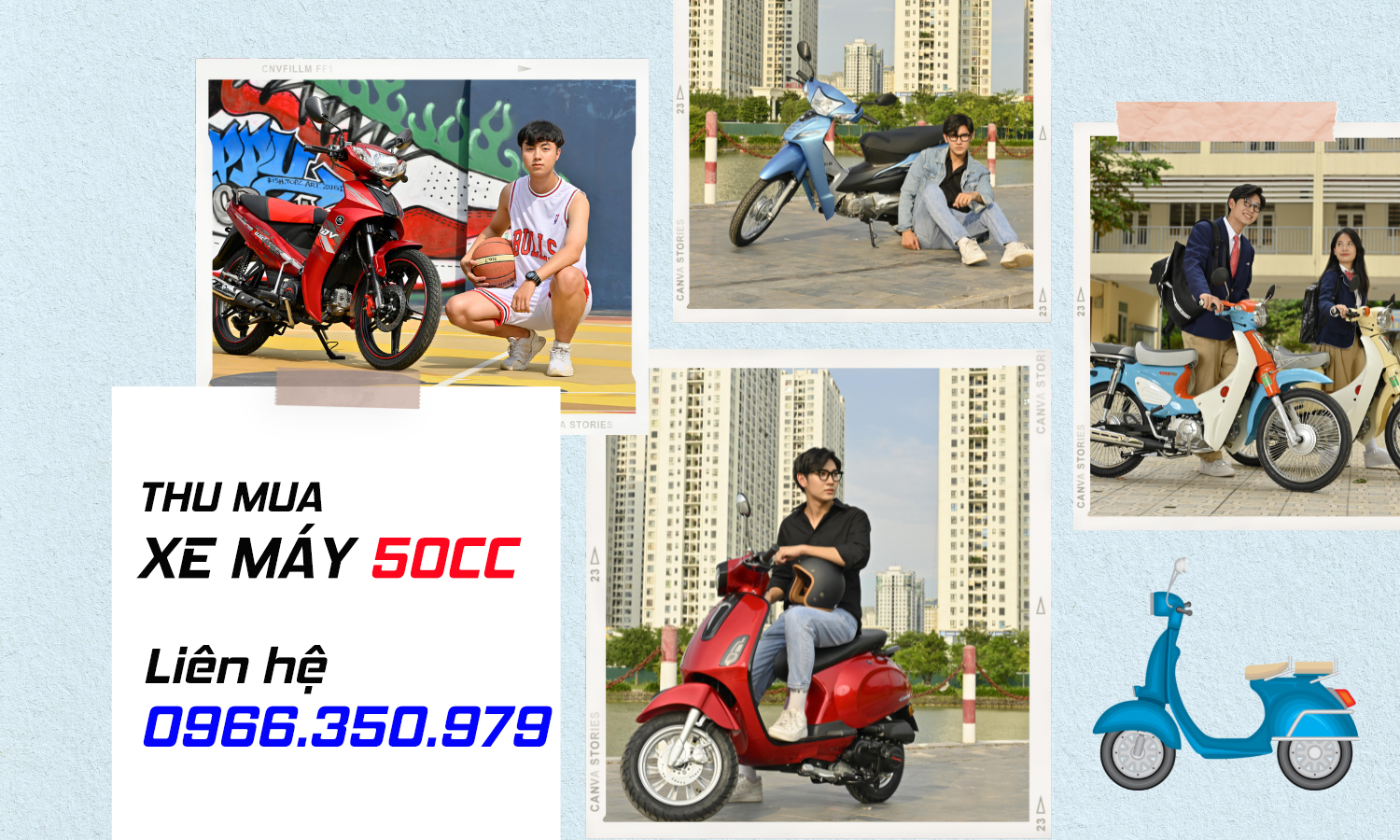 Thu mua xe m&aacute;y 50cc